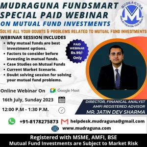 Special Paid Webinar on Mutual Fund Investments