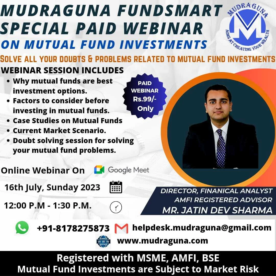 Special Paid Webinar on Mutual Fund Investments